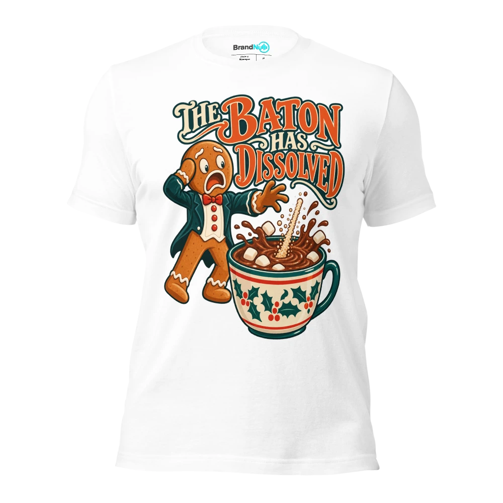 THE BATON HAS DISSOLVED T Shirt White Front