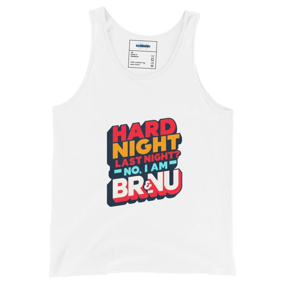 Hard Night? Nah, I'm Brand New" Retro Tank Top