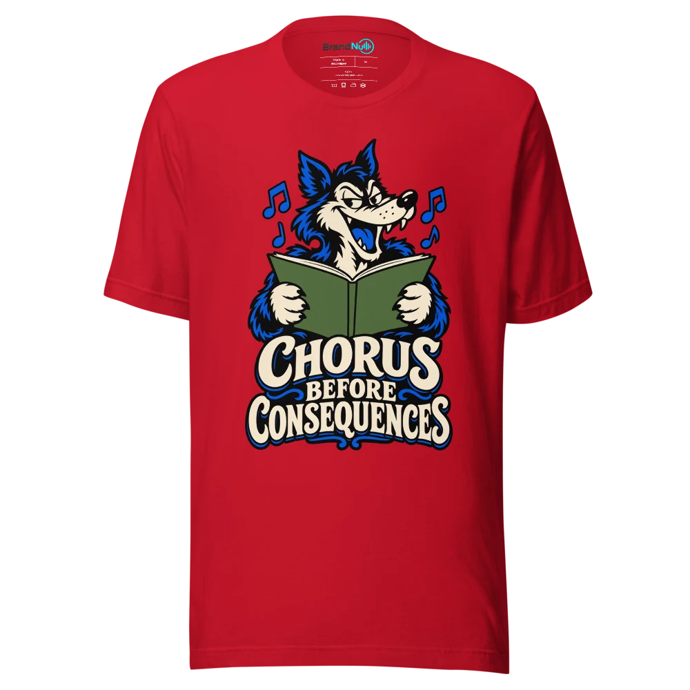 CHORUS BEFORE CONSEQUENCES T Shirt Red Front