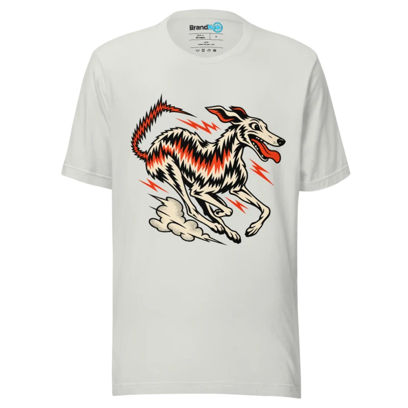 BrandNu Electric Greyhound T-Shirt - Silver