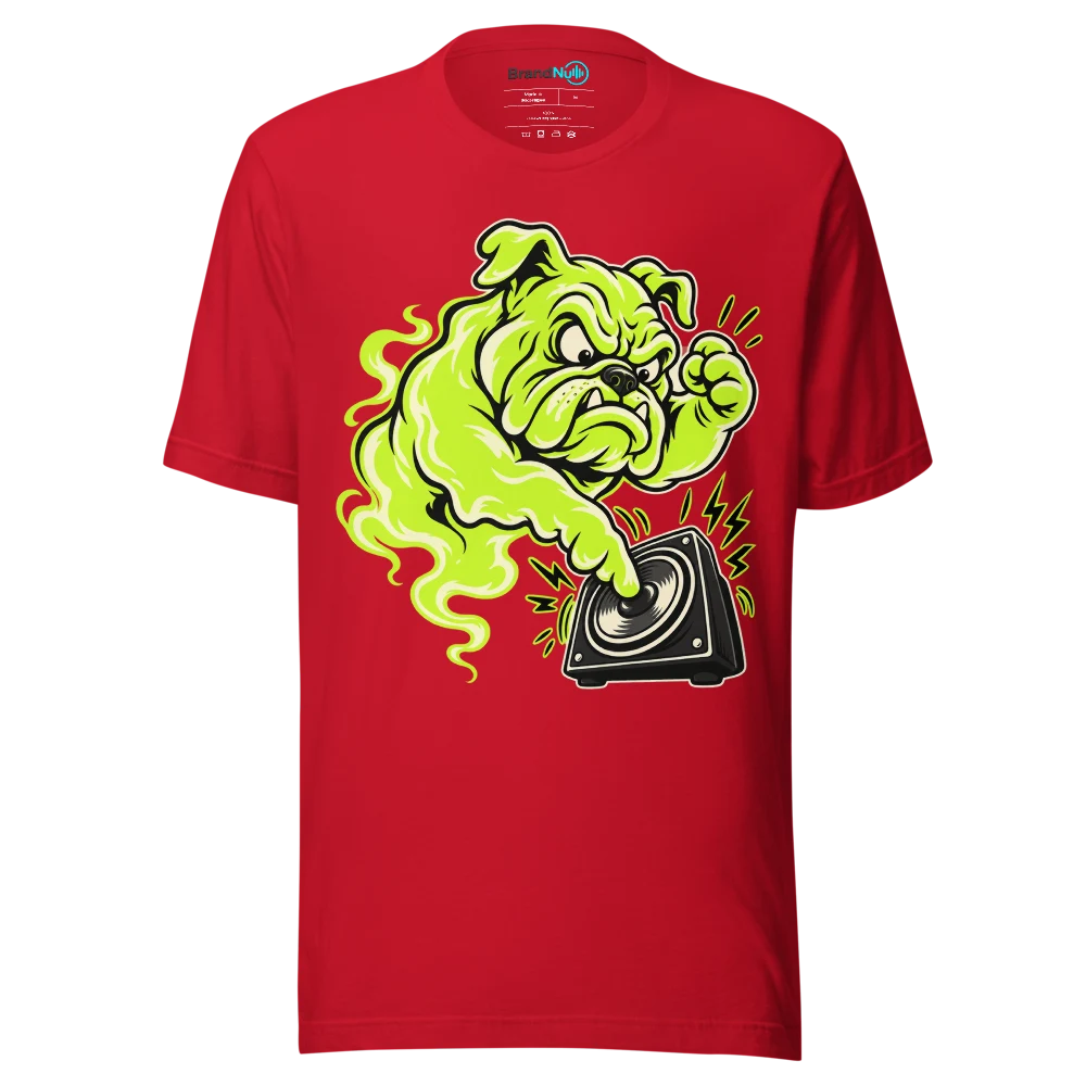 THE GHOST WANTS MORE BASS T Shirt Red Front