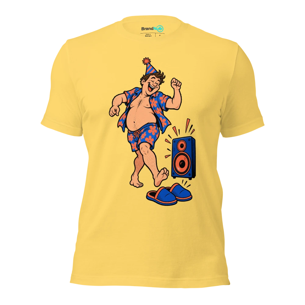 MY BIRTHDAY WARMUP ENDS BEFORE YOUR MAIN SET T Shirt Yellow Front