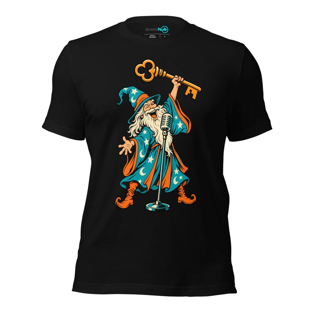 THE CAKE WIZARD HAS CONJURED AN UNNECESSARY KEY CHANGE T-SHIRT