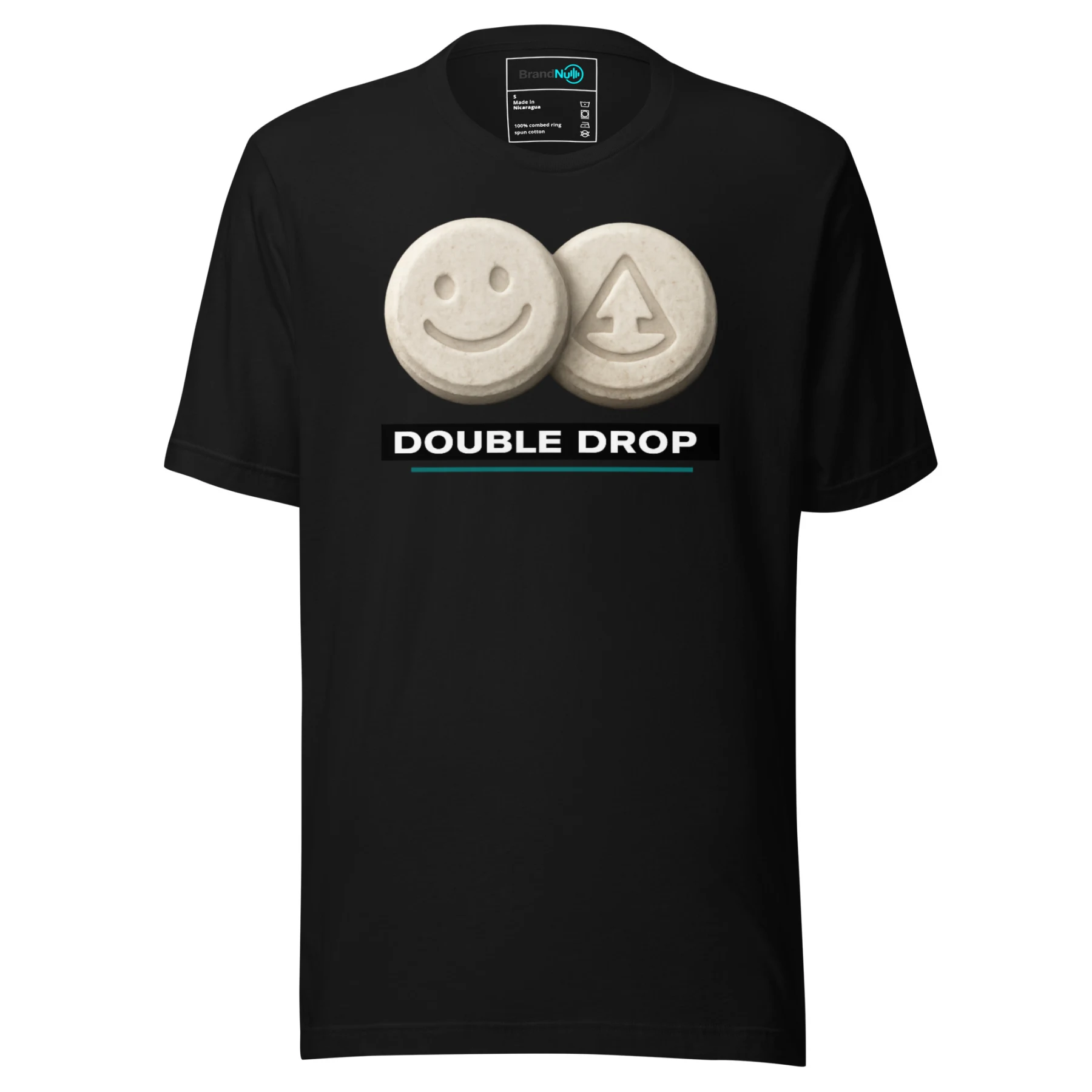 Double Drop T Shirt – Smiley Pill Rave Reference