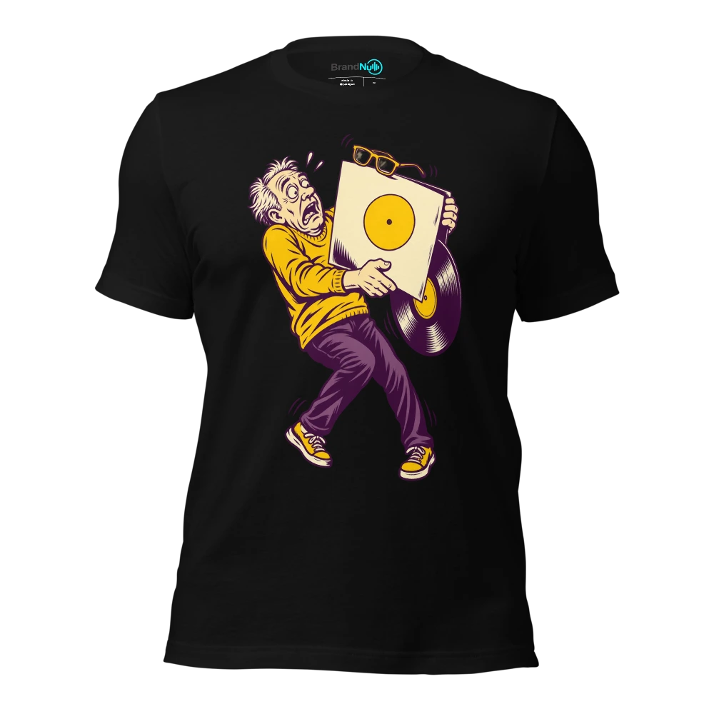 THE READING GLASSES HAVE FOUND THE WRONG TRACK T Shirt Black Front