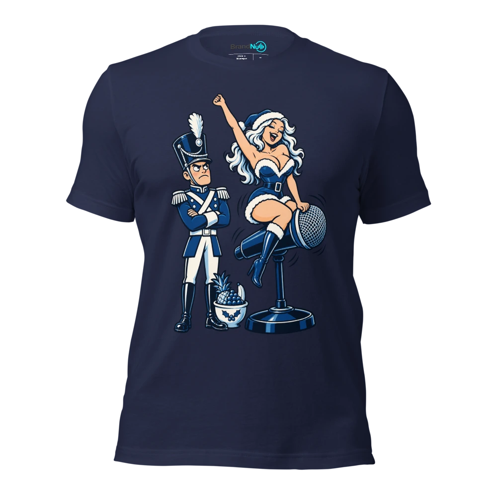 THE TOY SOLDIER HAS A BETTER RIDER THAN ME T Shirt Navy Front