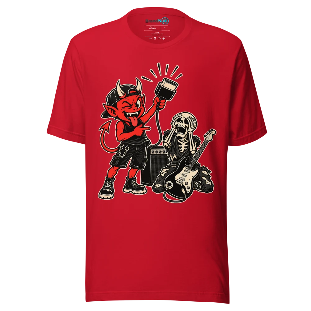 THE ROADIE HAS SUMMONED ANOTHER ADAPTOR T Shirt Red Front