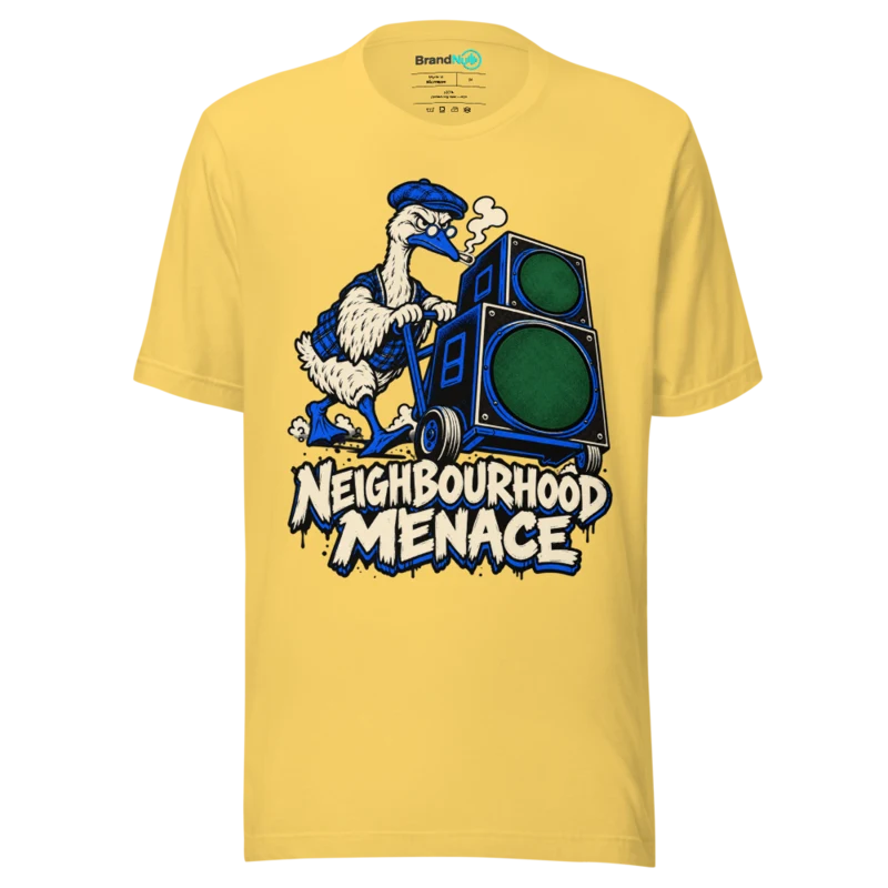 NEIGHBOURHOOD MENACE T Shirt - Yellow