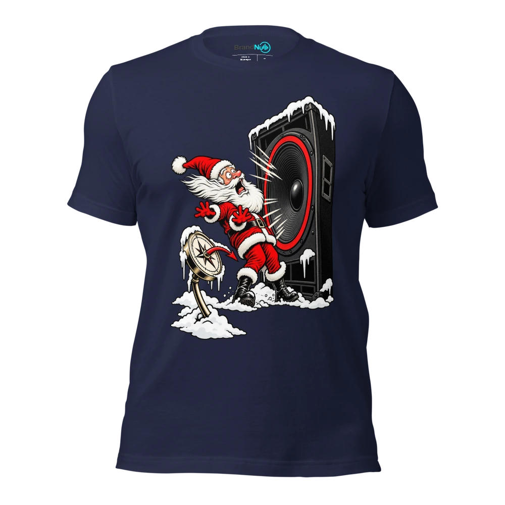 THE NORTH POLE NEEDS A BETTER MONITOR MIX T Shirt Navy Front