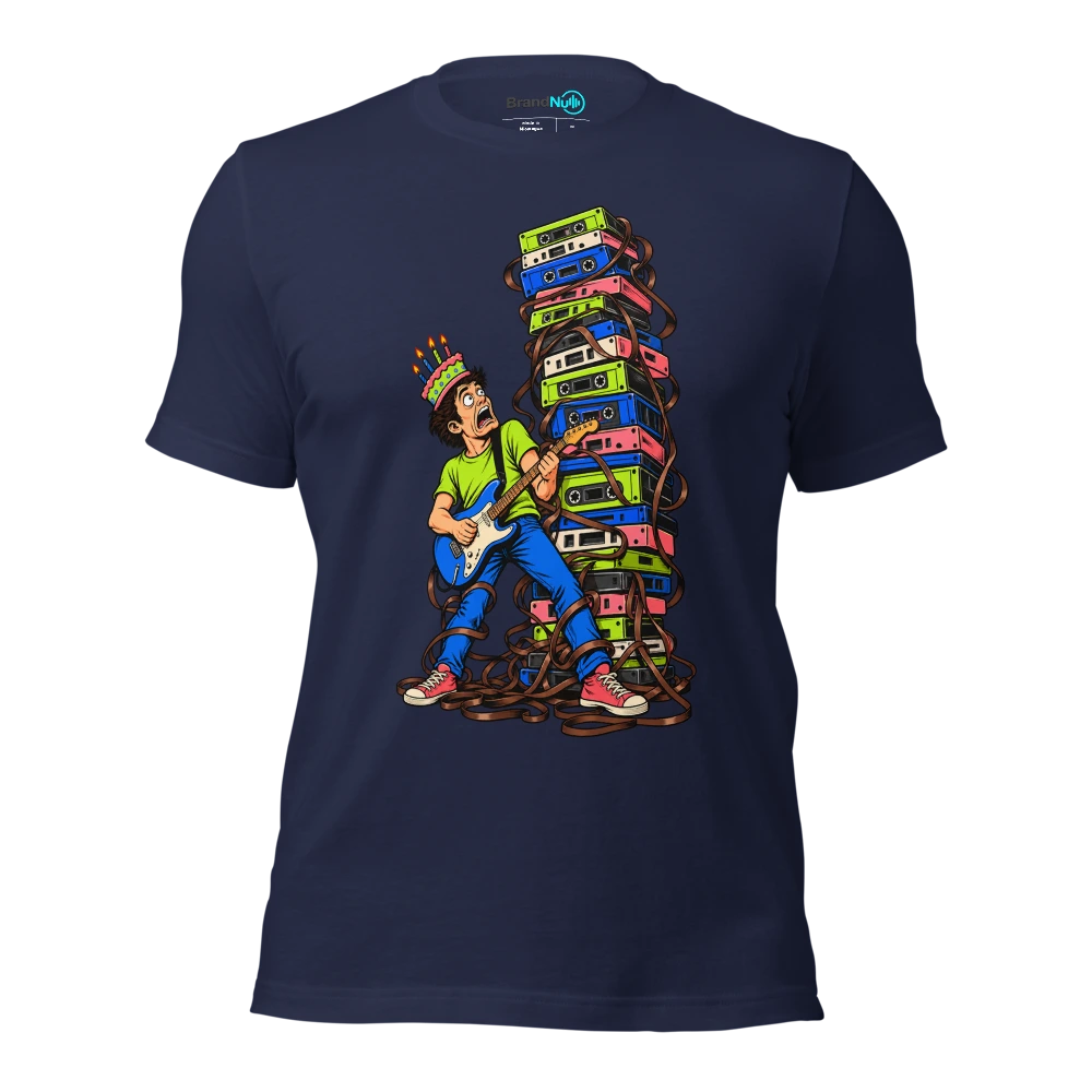 THE BACK CATALOGUE IS NOW A PERSONAL ATTACK T Shirt Navy Front