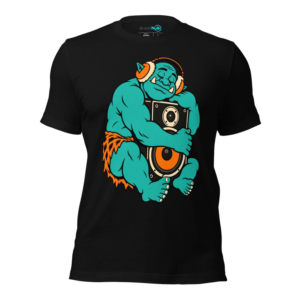 THE BIRTHDAY OGRE HAS FOUND THE QUIET CORNER T Shirt Black Front