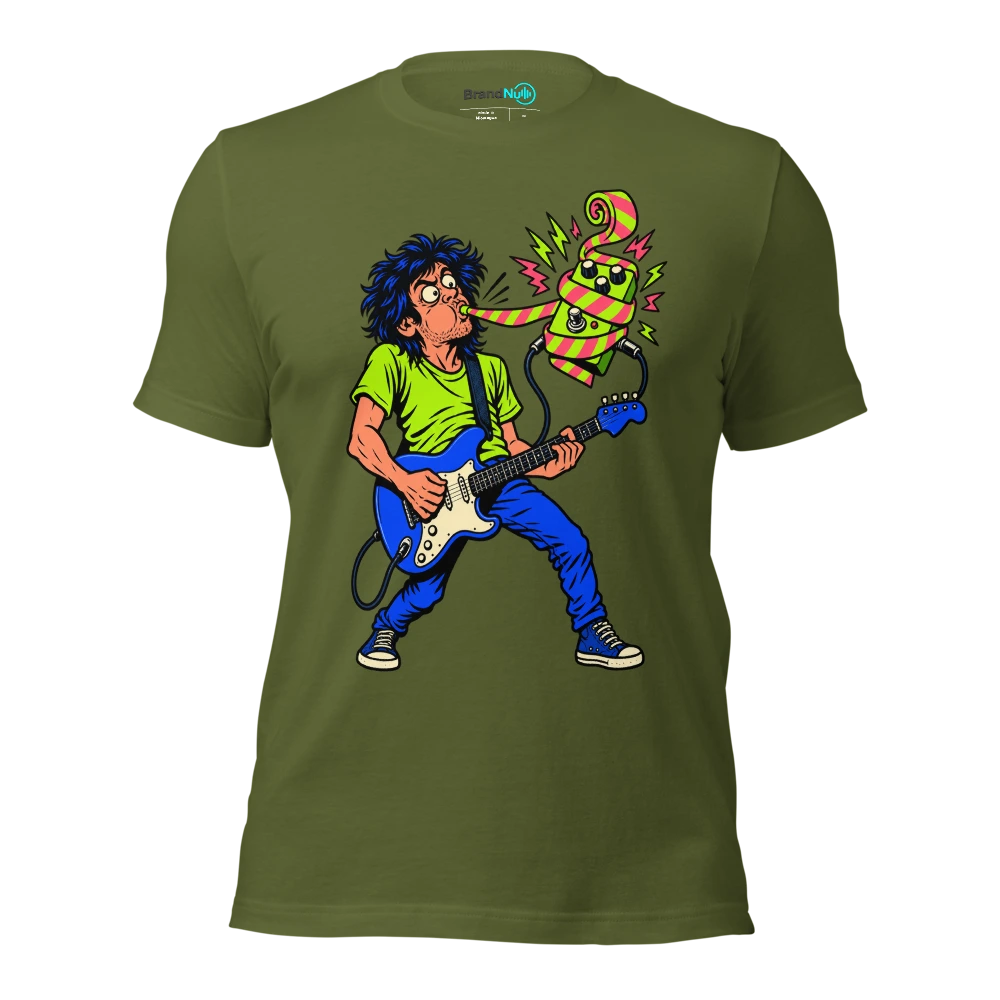 THIS PARTY BLOWER HAS A DISTORTION ISSUE T Shirt Olive Front