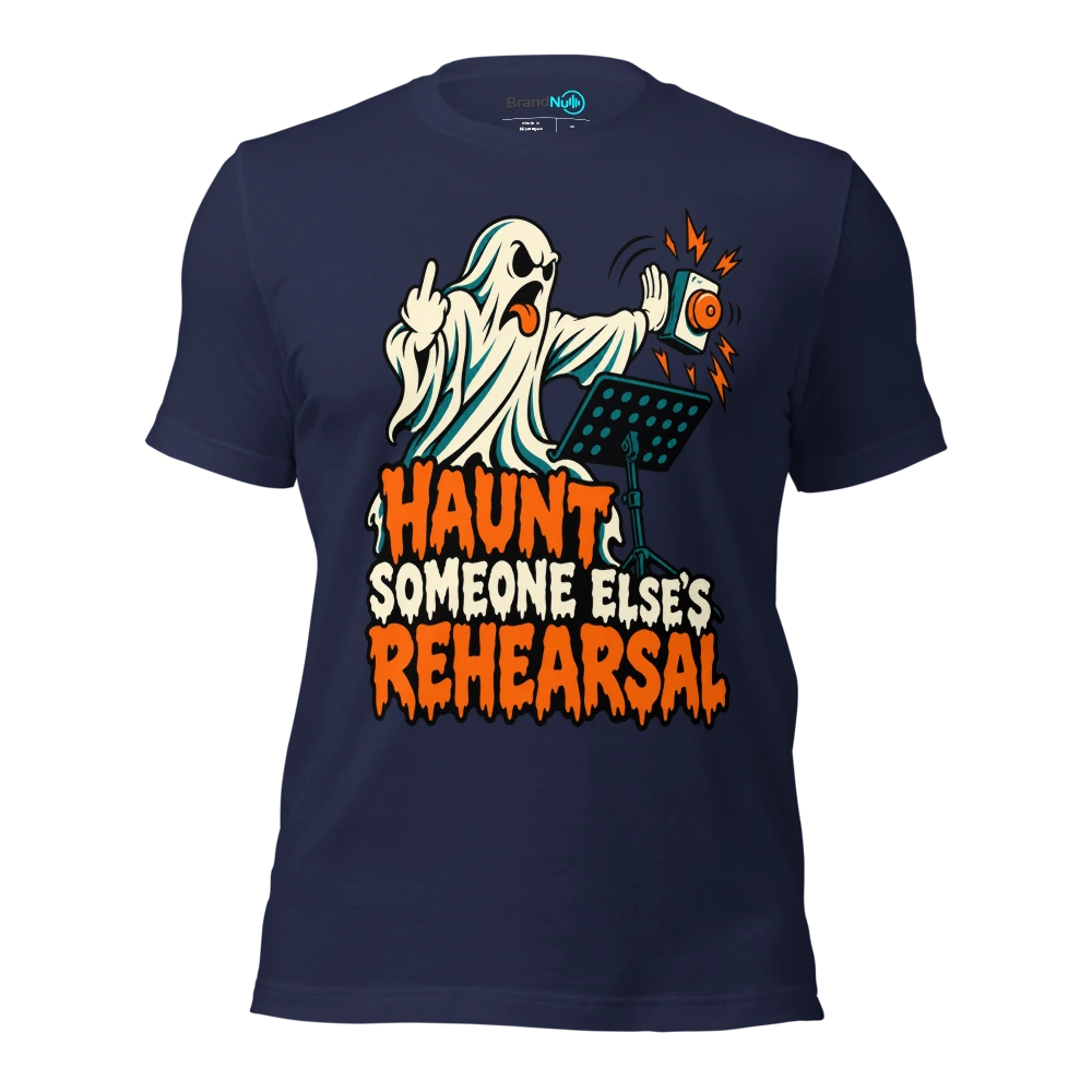 HAUNT SOMEONE ELSE'S REHEARSAL T Shirt Navy Front