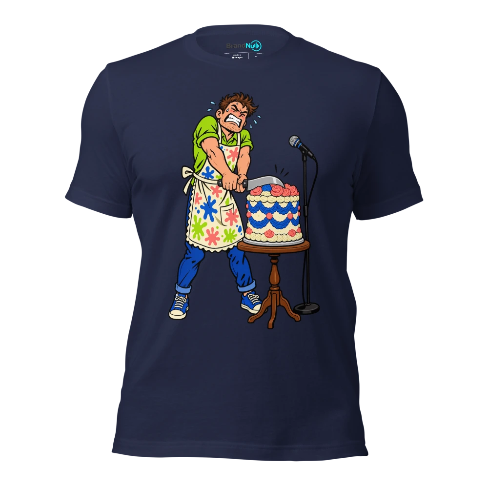 I WISH THE BAND WERE AS TIGHT AS THIS ICING T Shirt Navy Front