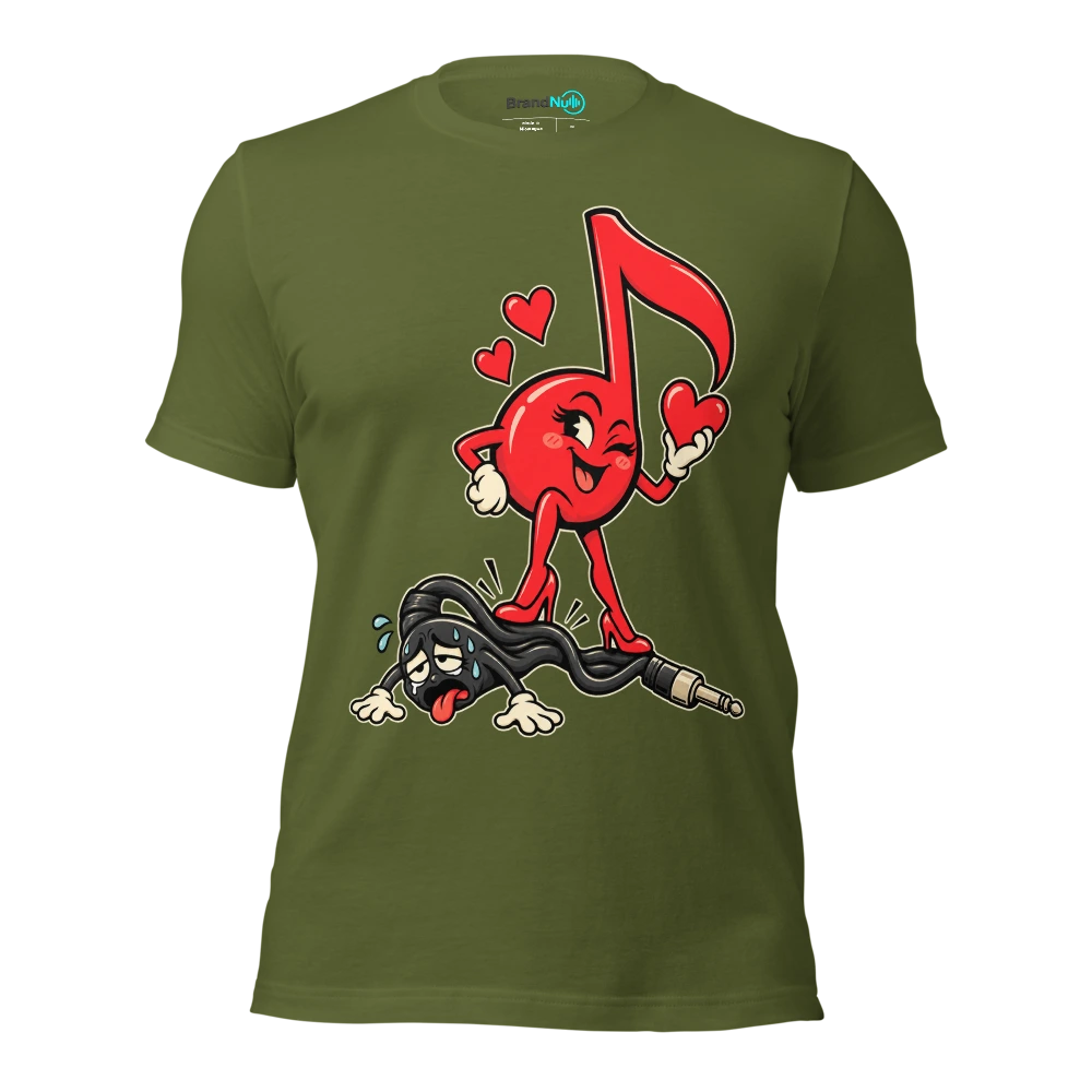 THIS BACKING TRACK IS DOING ALL THE EMOTIONAL LABOUR T Shirt Olive Front