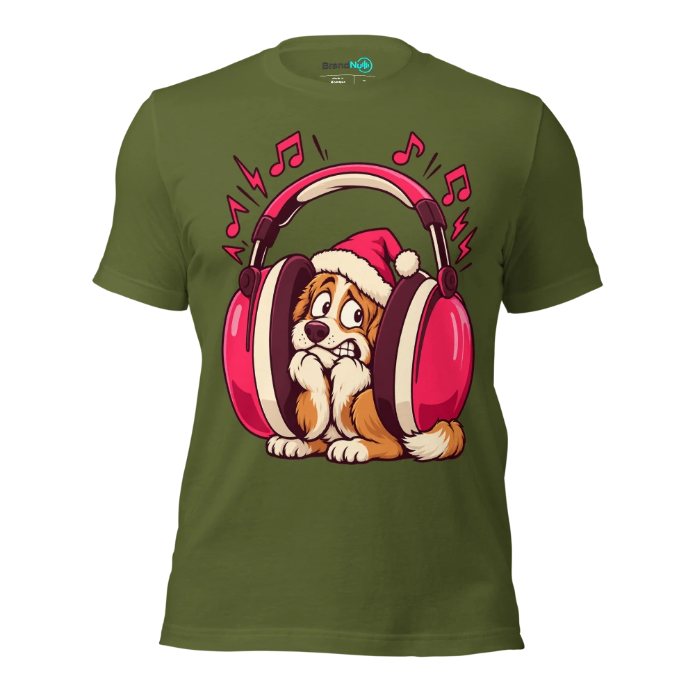 THE DOG KNOWS WHEN THE CHORUS IS COMING T Shirt Olive Front