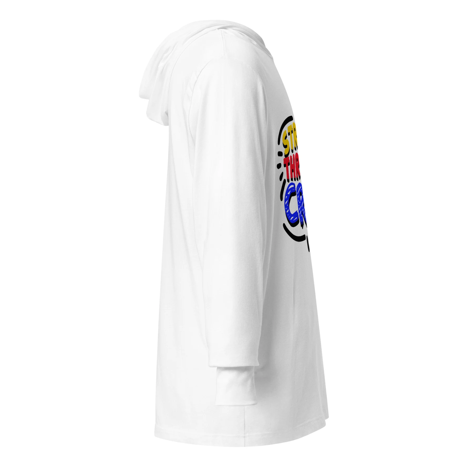 Straight Through Crew Hooded Tee for Bold Team Spirit