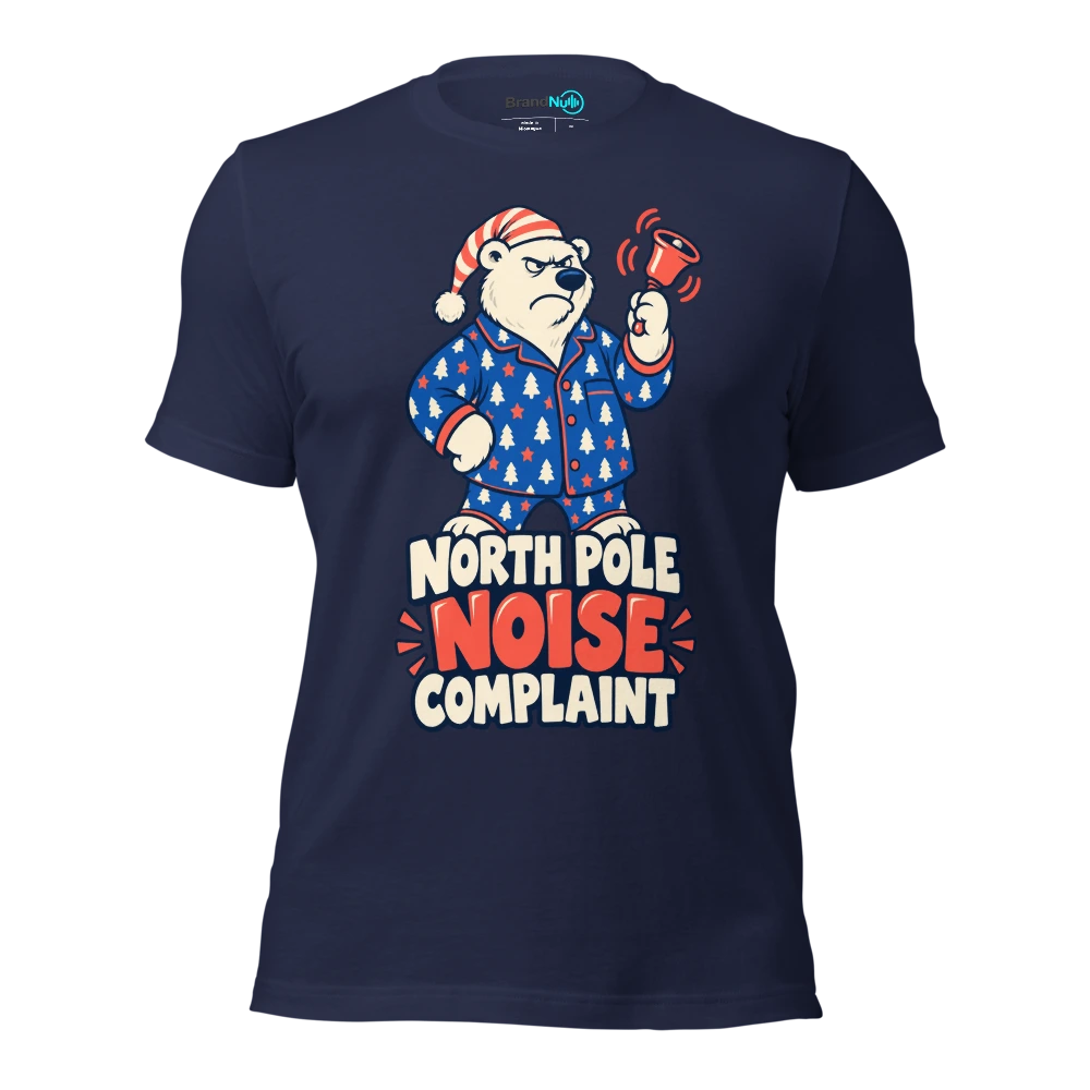 NORTH POLE NOISE COMPLAINT T Shirt Navy Front