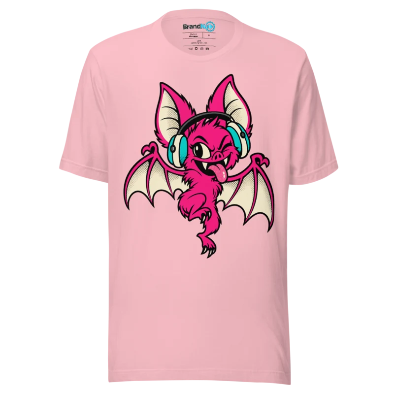BrandNu Headphone Bat T-Shirt - Pink