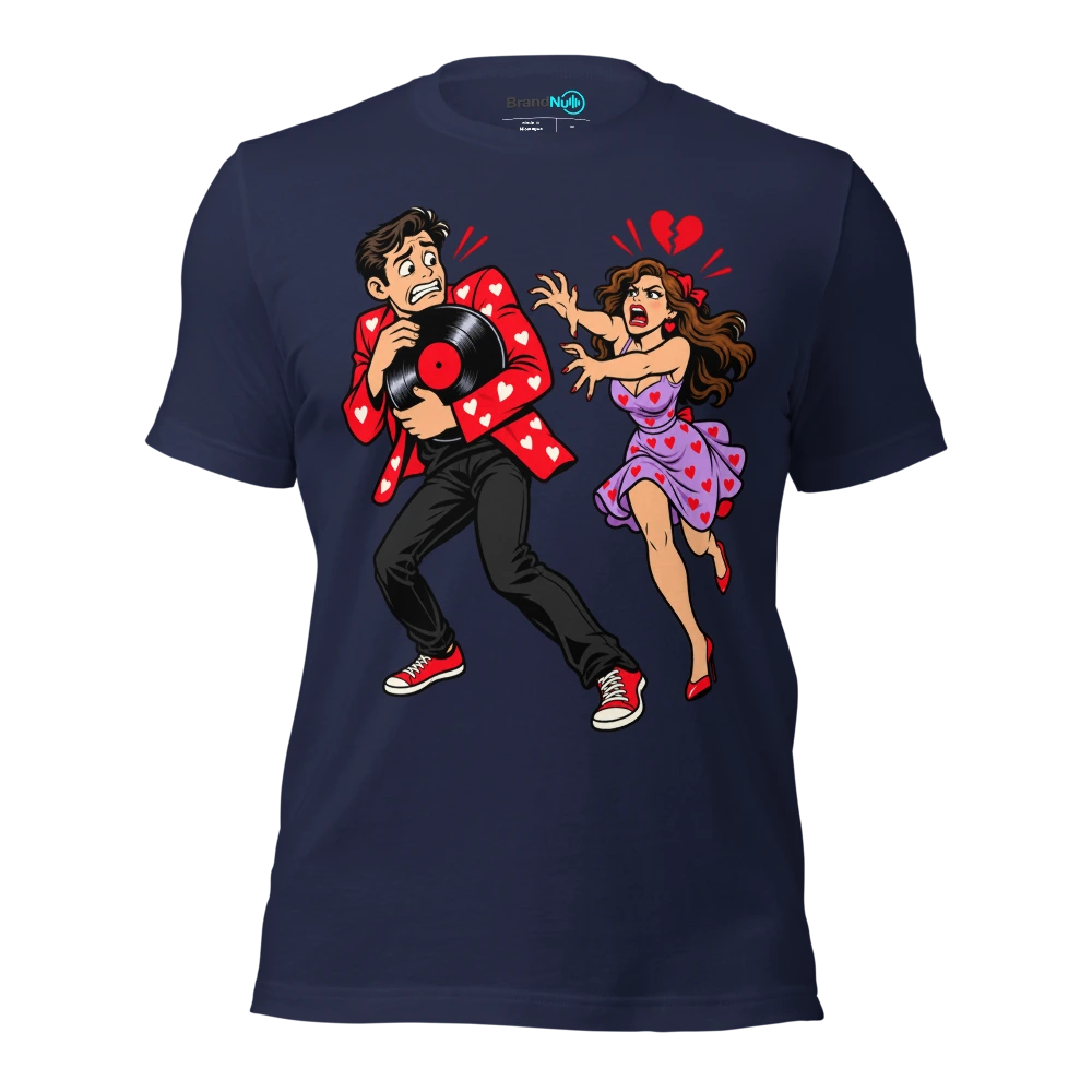 THE EX HAS REQUESTED OUR SONG ABSOLUTELY NOT T Shirt Navy Front