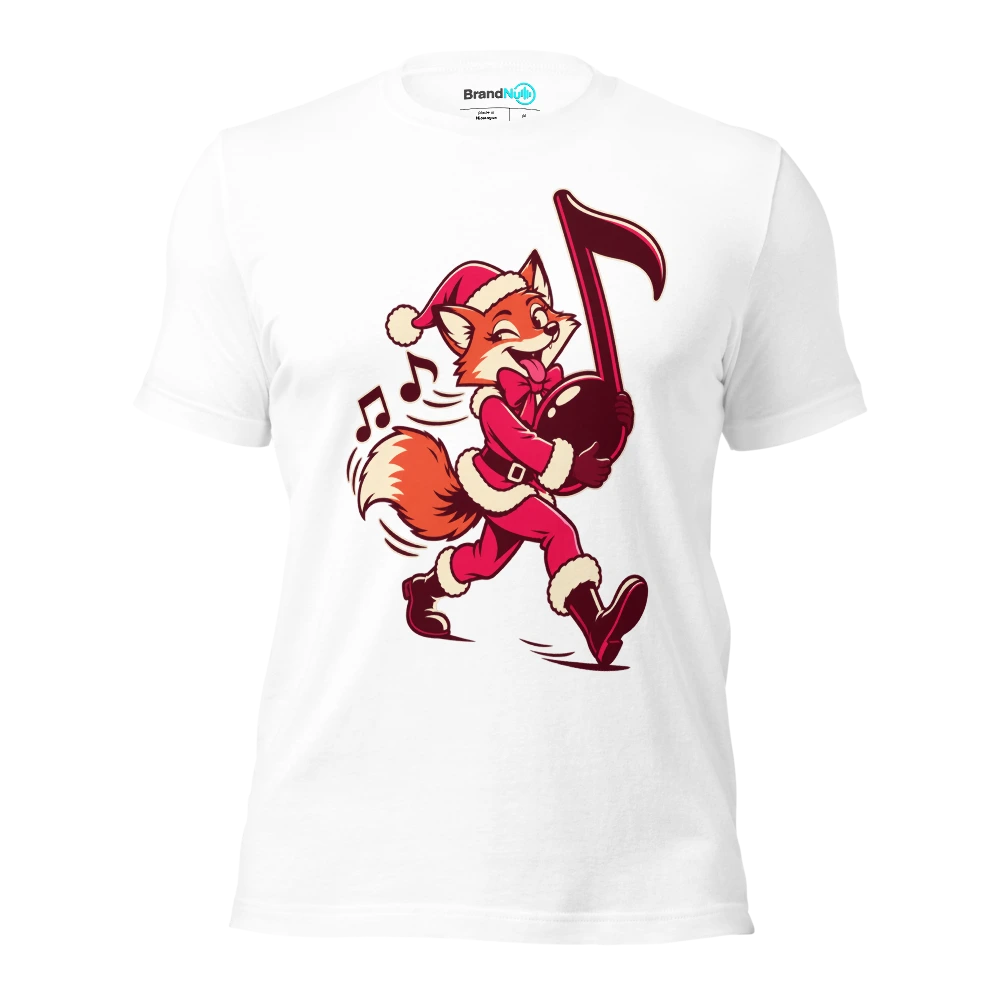 THE FUNK FOX HAS STOLEN THE FESTIVE GROOVE T Shirt White Front