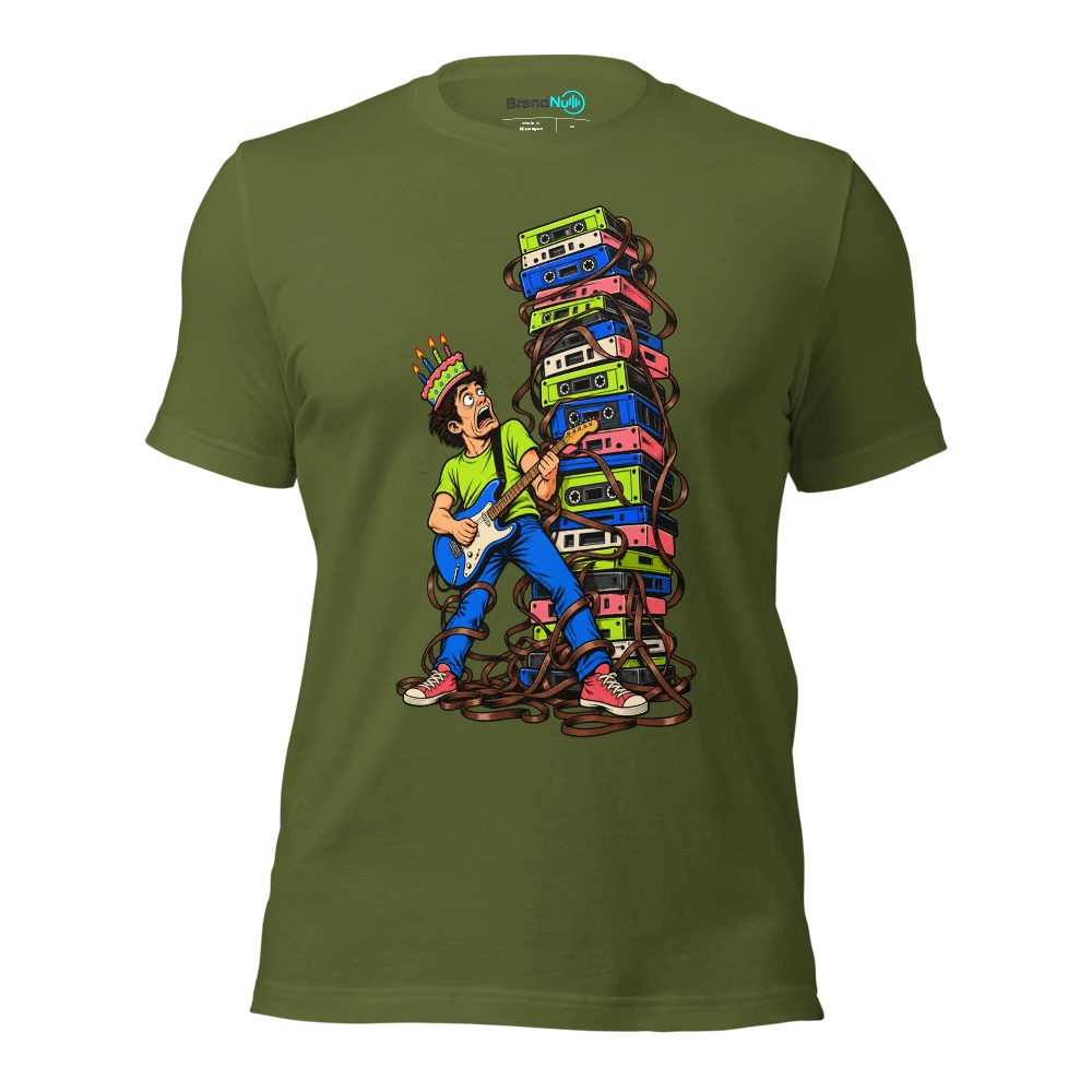 THE BACK CATALOGUE IS NOW A PERSONAL ATTACK T Shirt Olive Front