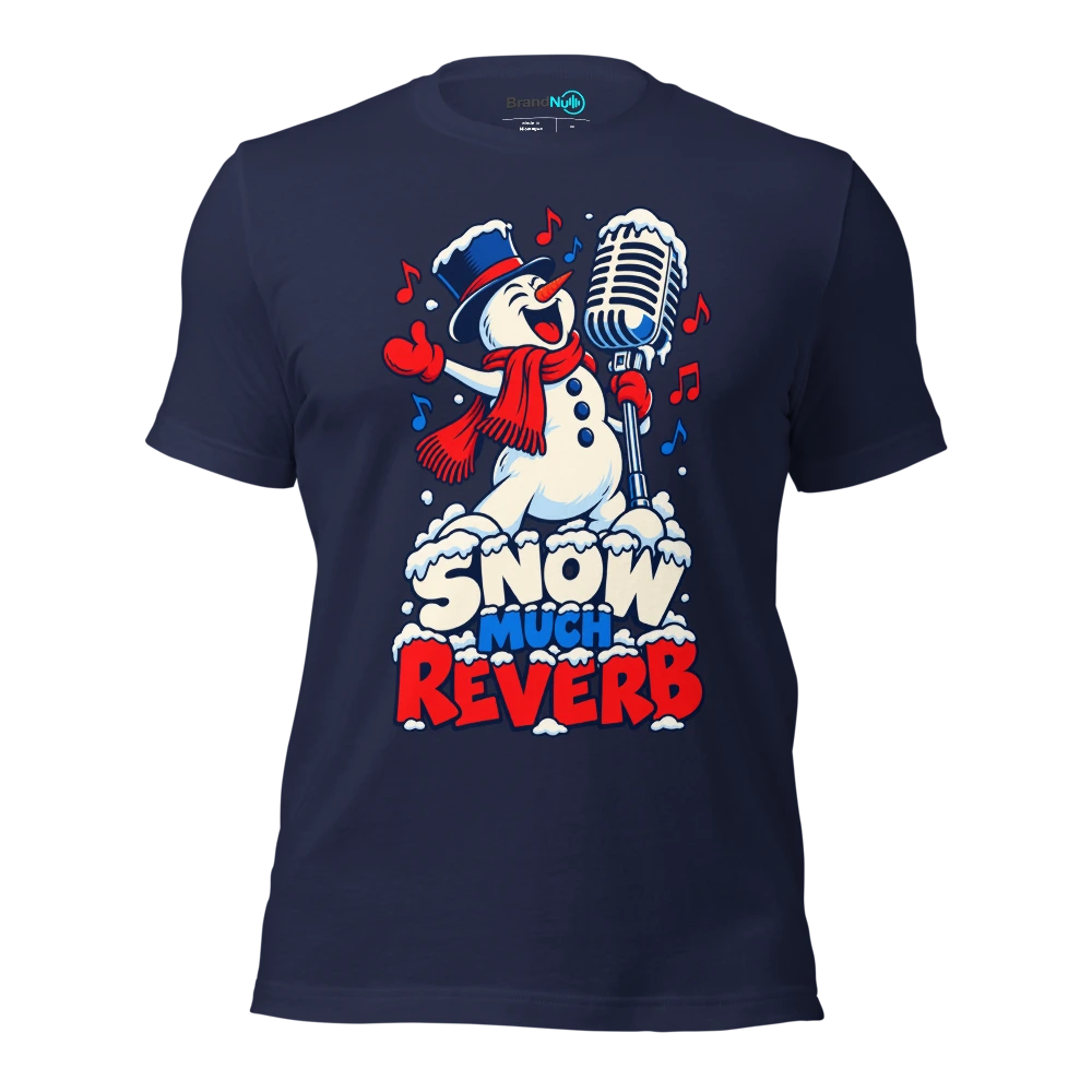SNOW MUCH REVERB T Shirt Navy Front