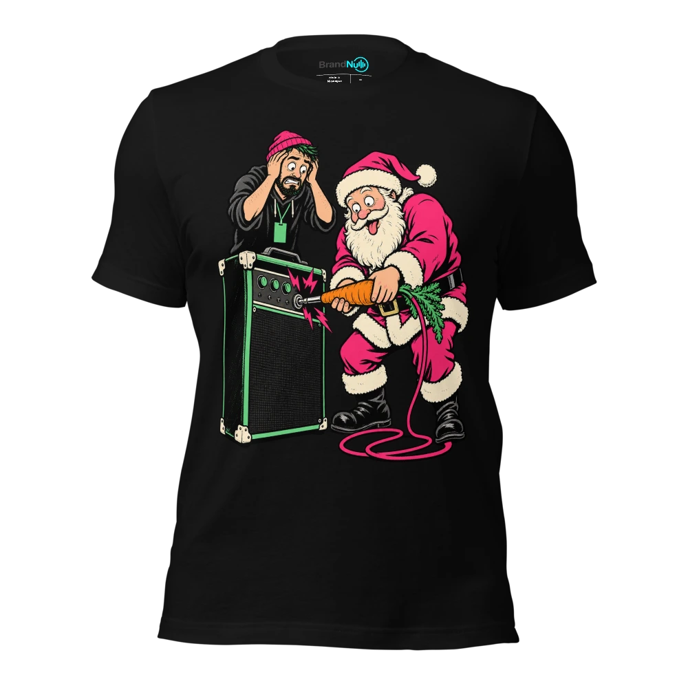 I SAW SANTA FAIL THE SOUND CHECK T-SHIRT