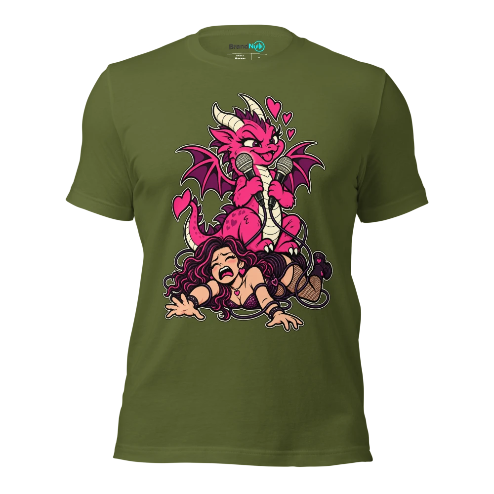 THE ROMANCE DRAGON HAS STOLEN MY SOLO T Shirt Olive Front