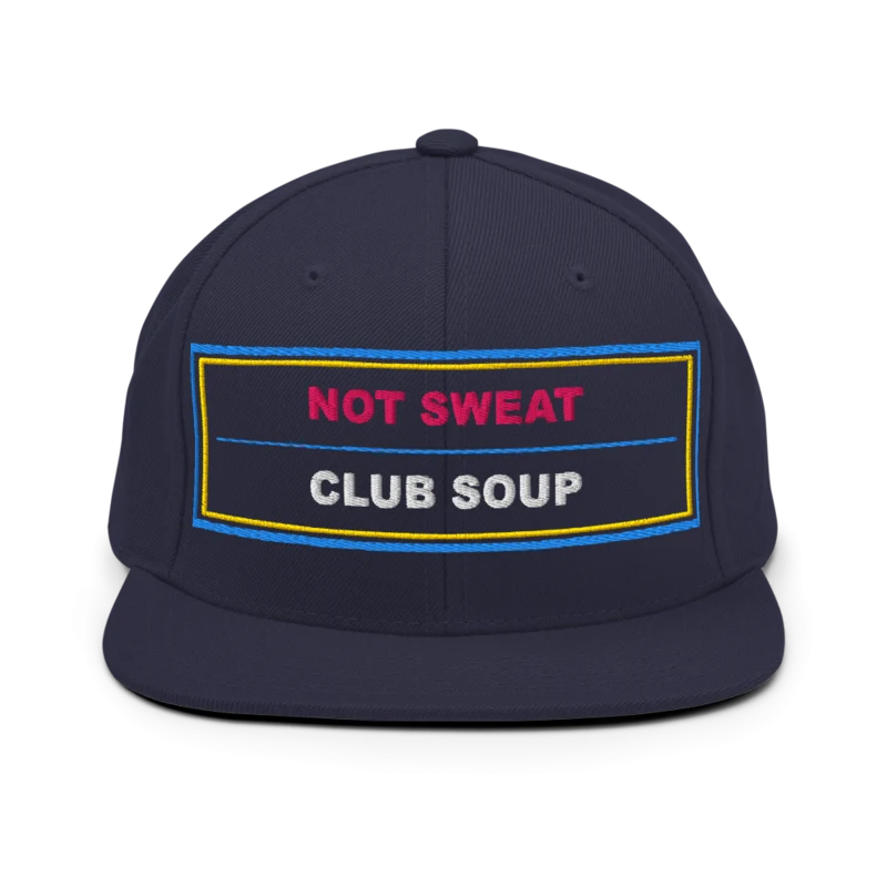 Not Sweat Club Soup Classic Snapback - Navy