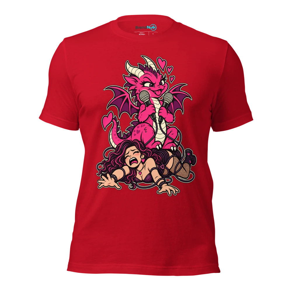 THE ROMANCE DRAGON HAS STOLEN MY SOLO T Shirt Red Front