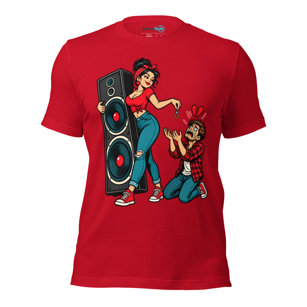 I RETURNED THE RING NOT THE SPEAKERS T Shirt Red Front