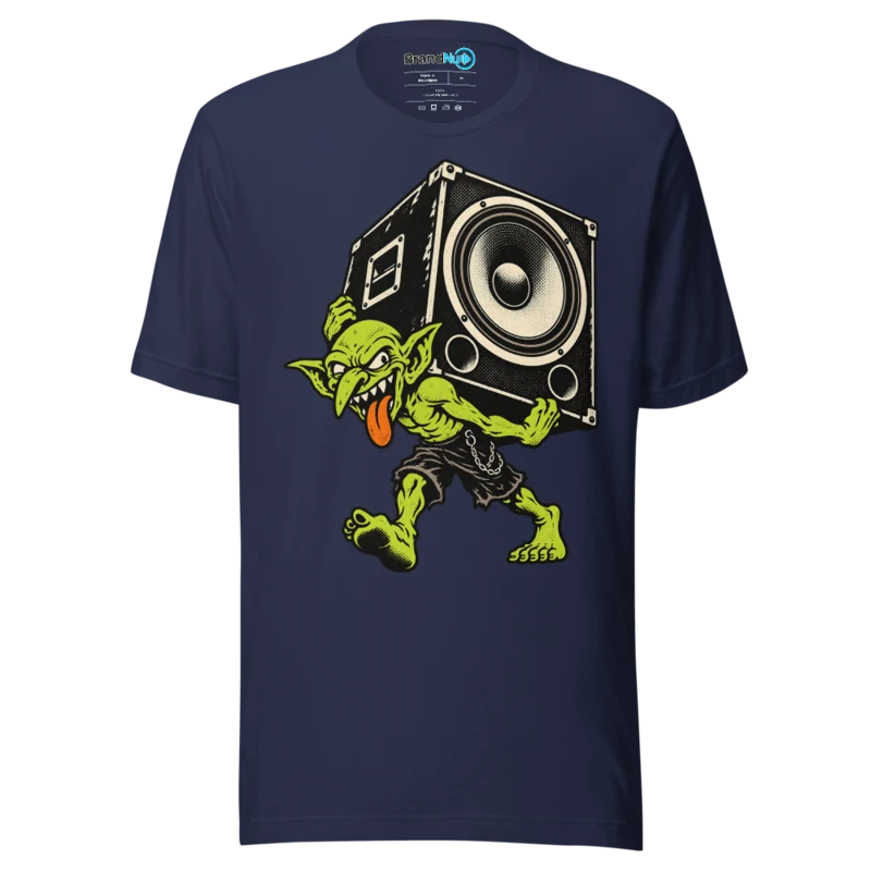 BrandNu Speaker Goblin T-Shirt - Navy