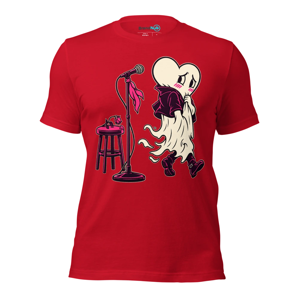 THE ROMANCE GHOST HAS LEFT BEFORE THE ENCORE T Shirt Red Front