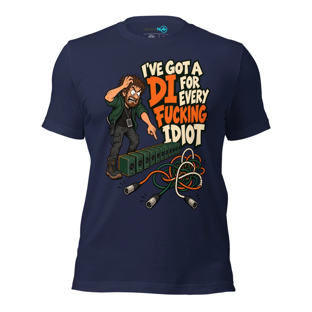I'VE GOT A DI FOR EVERY FUCKING IDIOT T Shirt Navy Front
