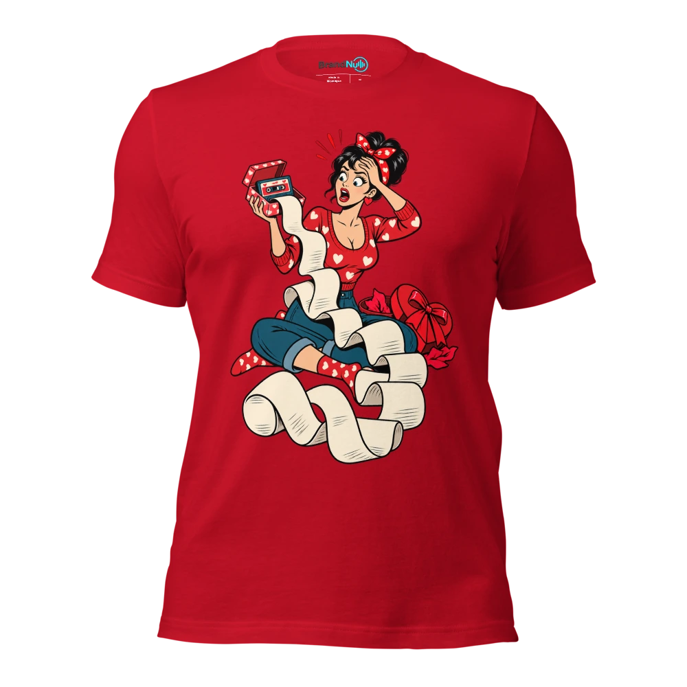 THIS GIFT RECEIPT IS LONGER THAN THE RELATIONSHIP MIX T Shirt Red Front