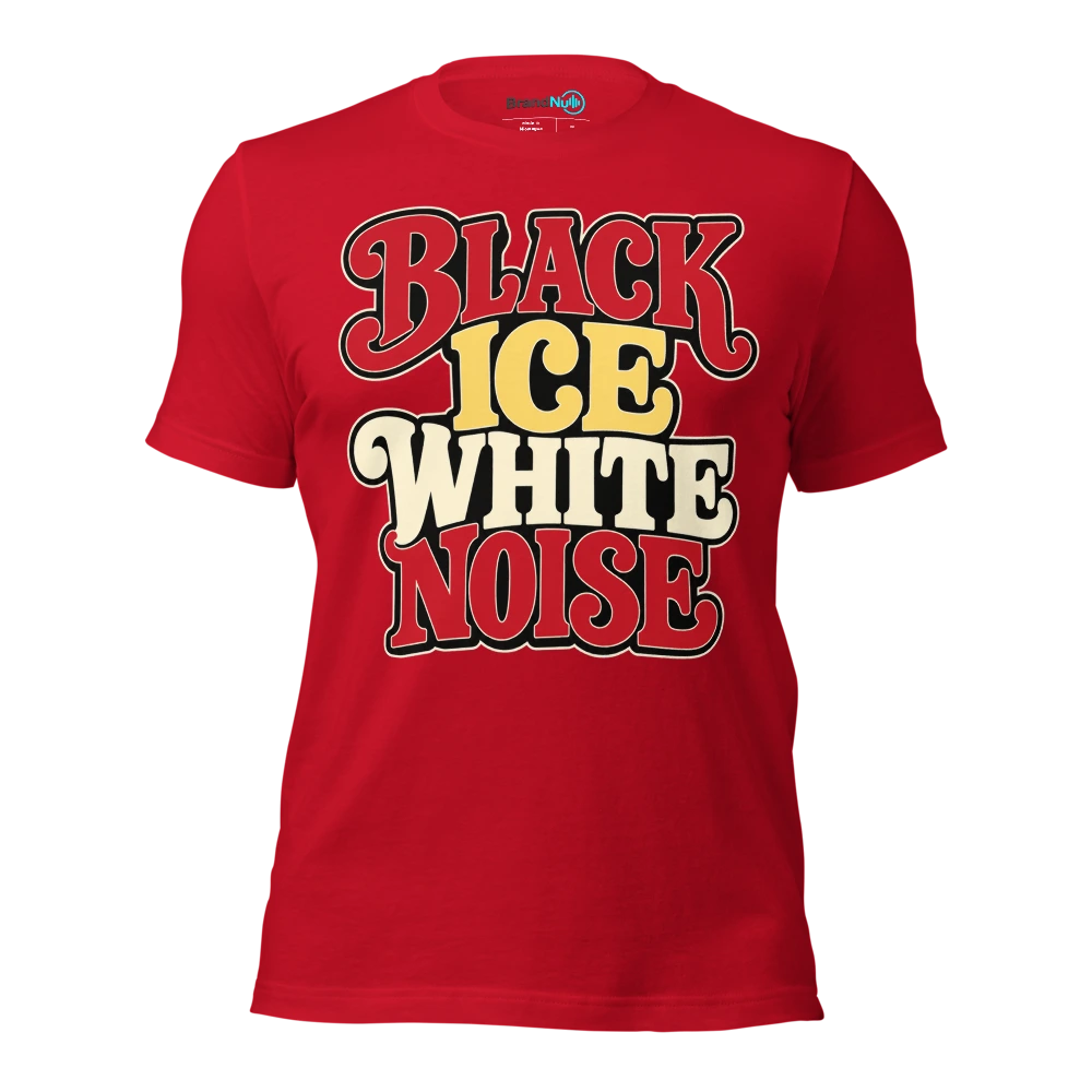 BLACK ICE WHITE NOISE T Shirt Red Front
