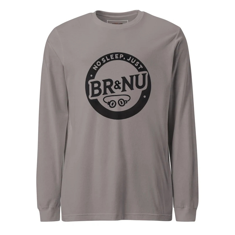 Modern Monochrome BR&NU Long Sleeve Tee - Storm