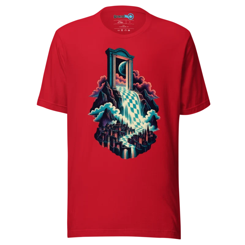 Liquid Doorway T Shirt - Red