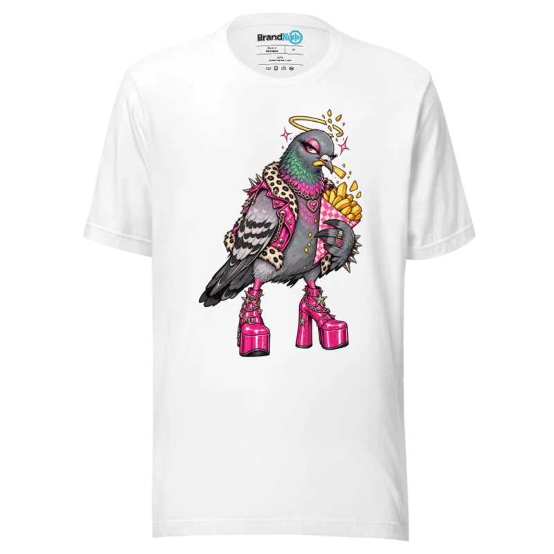 BrandNu After-Hours Pigeon T-Shirt - White - Front