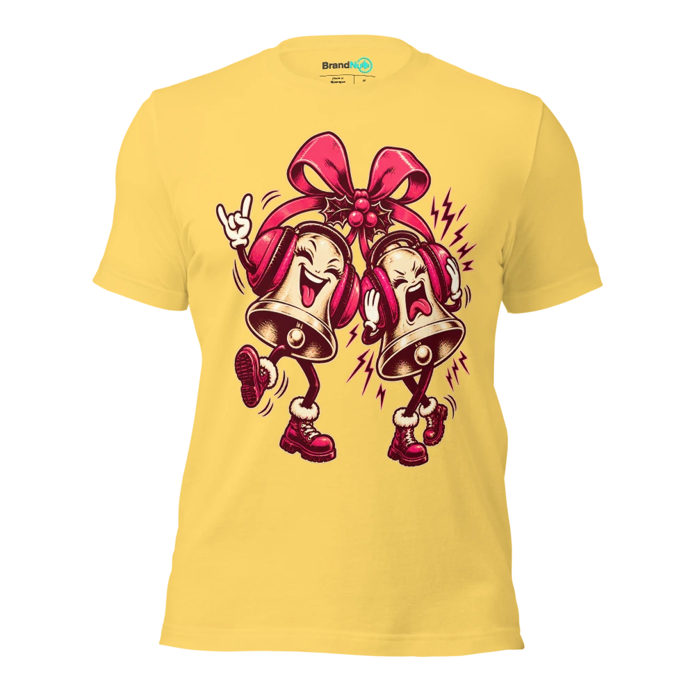 MY JINGLE BELLS NEED HEARING PROTECTION T Shirt Yellow Front