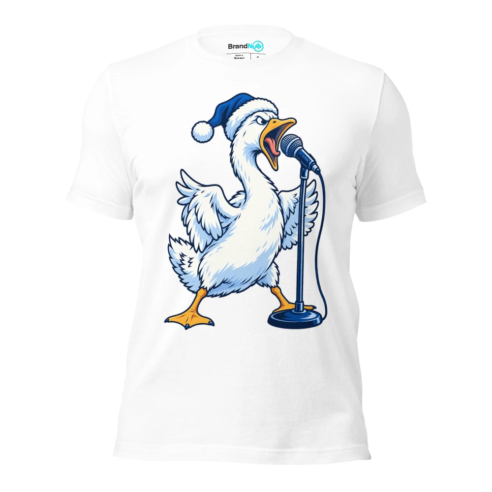 THE CHRISTMAS GOOSE HAS TAKEN OVER VOCALS T Shirt White Front