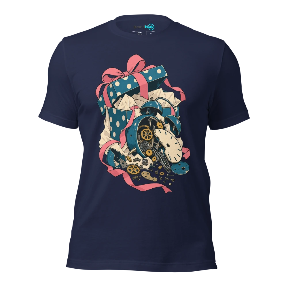 Woke up BrandNu. By lunch I was spares or repair T Shirt Navy Front