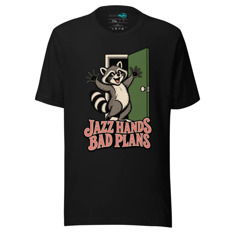 JAZZ HANDS BAD PLANS T Shirt - Black