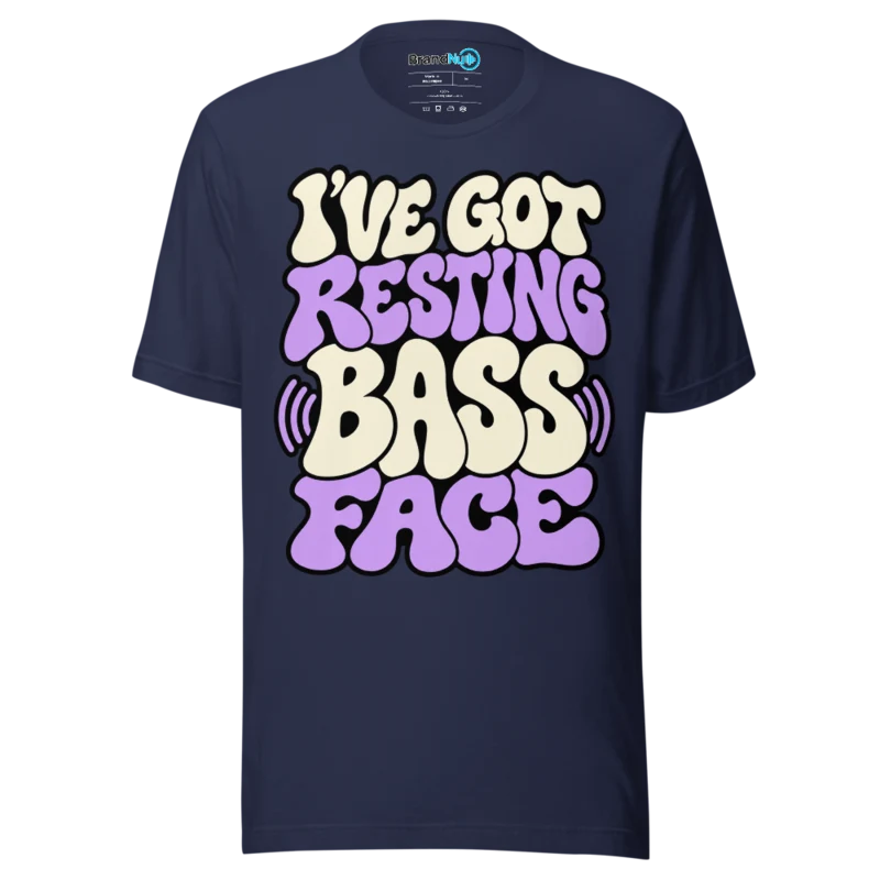 I've Got Resting Bass Face T Shirt - Navy