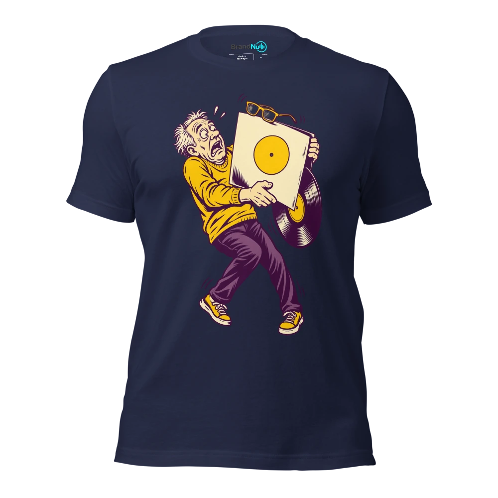 THE READING GLASSES HAVE FOUND THE WRONG TRACK T Shirt Navy Front