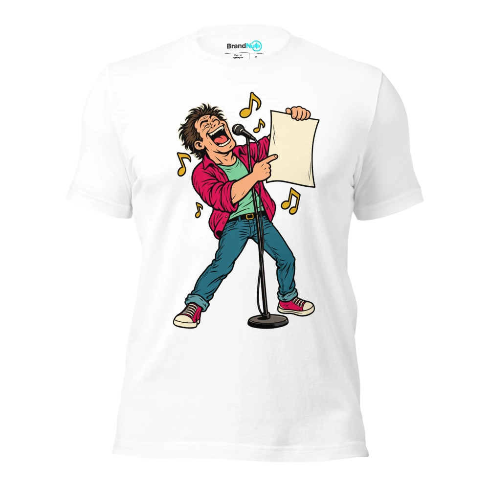 I HAVE REACHED THE AGE OF CONFIDENTLY WRONG LYRICS T Shirt White Front
