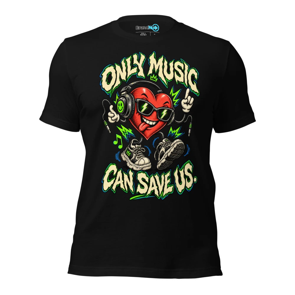 Only Music Can Save Us T-SHIRT Heart Character Design