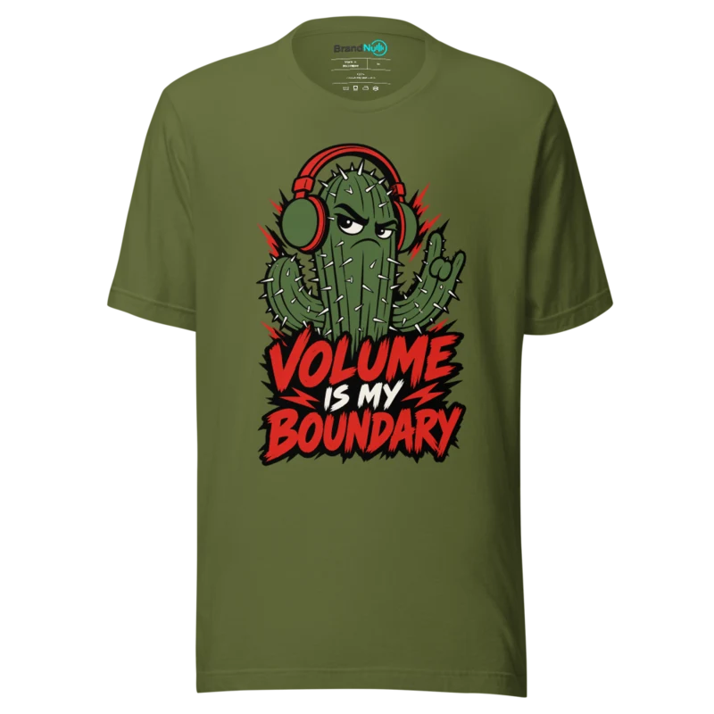 VOLUME IS MY BOUNDARY T Shirt - Olive