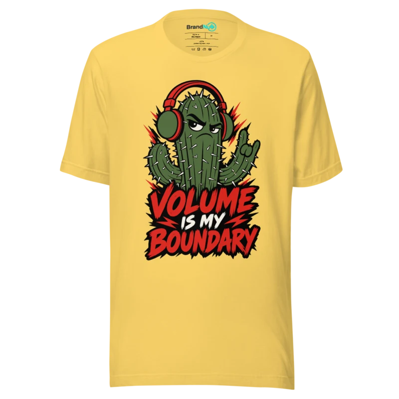 VOLUME IS MY BOUNDARY T Shirt - Yellow